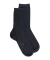 Chaussettes femme Soft Coton à bord souple - Gris foncé