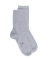 Chaussettes femme Soft Coton à bord souple - Gris Rocheux