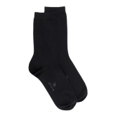 Chaussettes femme Soft Coton à bord souple - Noir | Doré Doré