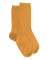 Chaussettes femme Soft Coton à bord souple - Orange