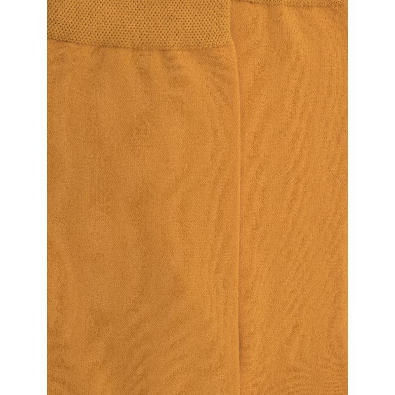Chaussettes femme en coton doux et bord souple - Orange