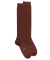 Mi-bas femme en coton doux - Marron
