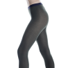 Collants en coton maille unie - Vert mélèze | Doré Doré