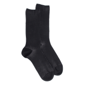 Chaussettes bicolores en laine – Noir
