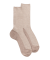 Chaussette laine Angora et lurex brillant - Capuccino