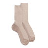 Chaussette laine Angora et lurex brillant - Capuccino