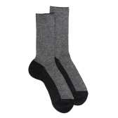 Chaussette laine Angora et lurex brillant - Noir | Doré Doré