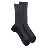 Chaussettes laine à motifs géométrique - Noir et gris