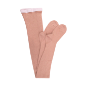 Collants pour enfants en coton effet brillant - Rose Praline | Doré Doré