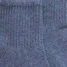 Socquettes homme en coton avec semelle confort   - Bleu Croisette | Doré Doré