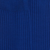 Chaussettes homme à côtes 100% fil d'Écosse - Bleu | Doré Doré