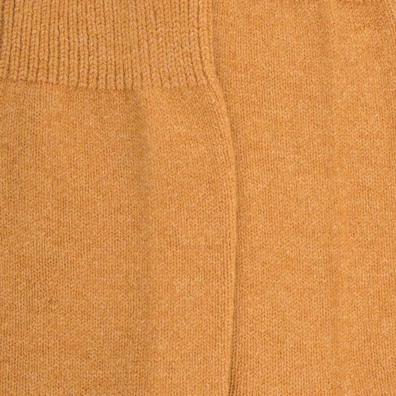 Chaussettes femme en laine et cachemire - Safran | Doré Doré