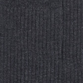 Chaussettes Homme côtelées en pur fil d'Ecosse - Gris foncé | Doré Doré
