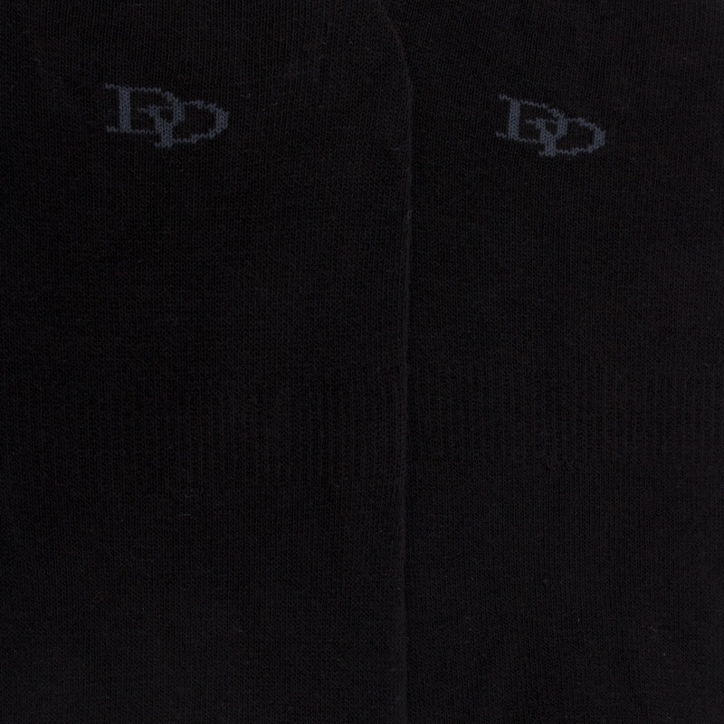 Chaussettes invisibles homme en coton et bandes anti-glisse - Noir | Doré Doré