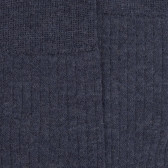 Chaussettes homme en laine mérinos côtelées - Bleu Jean | Doré Doré