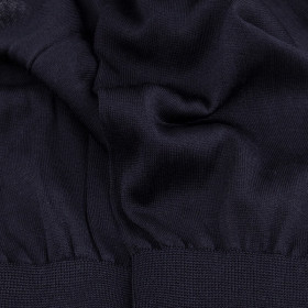 Chaussettes homme luxe en pure soie - Bleu marine | Doré Doré