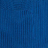 Chaussettes Homme côtelées en pur fil d'Ecosse - Bleu cosmos | Doré Doré
