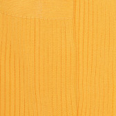 Chaussettes côtelées pour hommes en fil d'Ecosse 100% uni - Jaune Papaye | Doré Doré