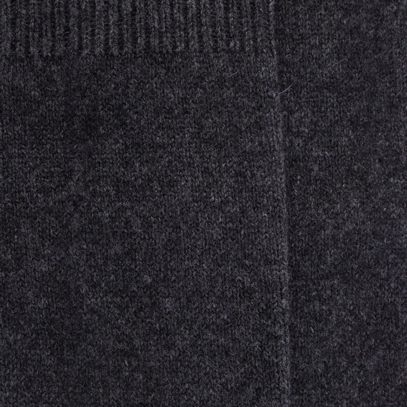 Mi-bas femme Douceur en laine et cachemire - Gris anthracite | Doré Doré