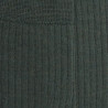 Chaussettes homme à côtes en laine - Vert thuya | Doré Doré