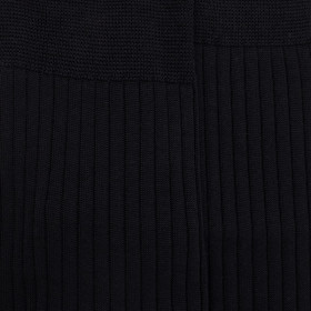 Mi-bas homme luxe 100% fil d'Ecosse extra fin - Noir | Doré Doré