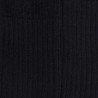 Chaussettes homme en 100% laine fine mérinos côtelées - Noir | Doré Doré