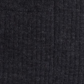 Chaussettes homme en 100% laine fine mérinos côtelées - Gris anthracite | Doré Doré