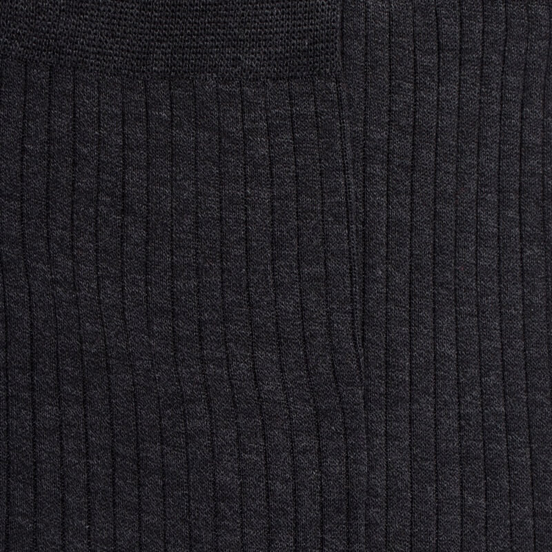 Chaussettes homme luxe en pur fil d'écosse extra fin - Gris anthracite | Doré Doré
