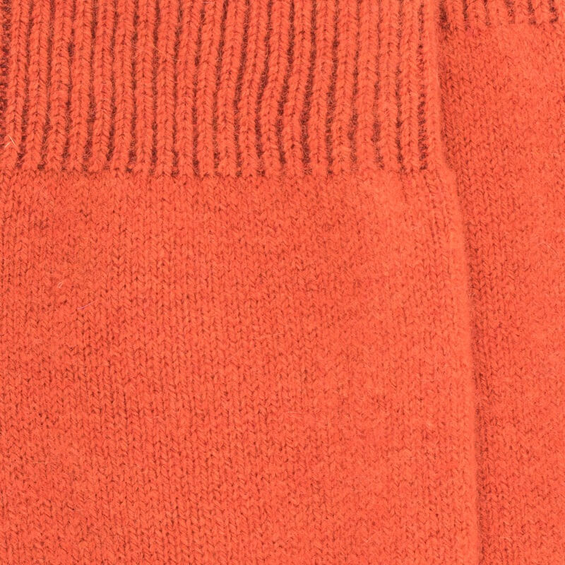 Chaussettes femme en laine et cachemire - Cuivre | Doré Doré