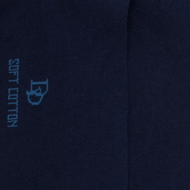 Chaussettes femme Soft Coton à bord souple - Bleu marine | Doré Doré