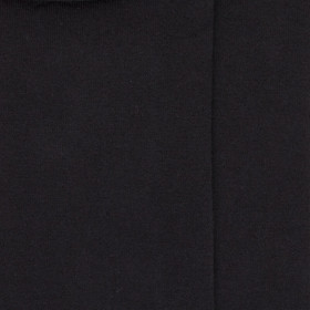 Chaussettes femme en coton doux avec bords roulés  - Noir | Doré Doré