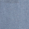 Chaussettes côtelées pour hommes en fil d'Ecosse 100% uni - Bleu Glacier | Doré Doré