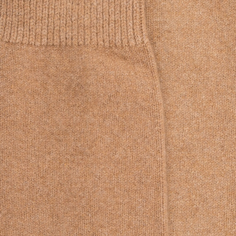 Chaussettes homme en laine et cachemire - Beige Désert | Doré Doré