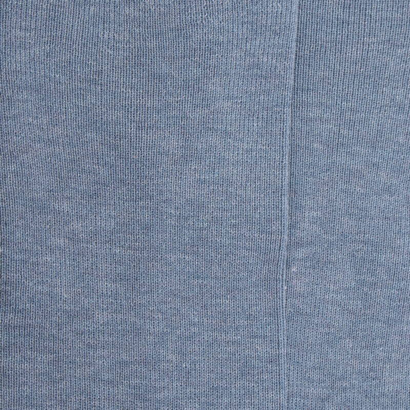Chaussettes homme à côtes sans bord élastique en fil d'Écosse - Bleu Glacier | Doré Doré