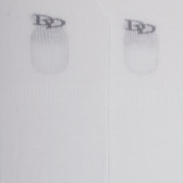 Chaussettes invisibles homme en fil d'écosse et bandes anti-glisse - Blanc | Doré Doré