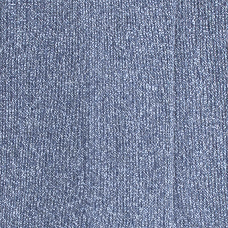 Chaussettes homme à côtes sans bord élastique en coton égyptien - Bleu Port | Doré Doré