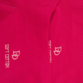 Socquettes avec bord roulé en coton égyptien - Rouge Cerise | Doré Doré