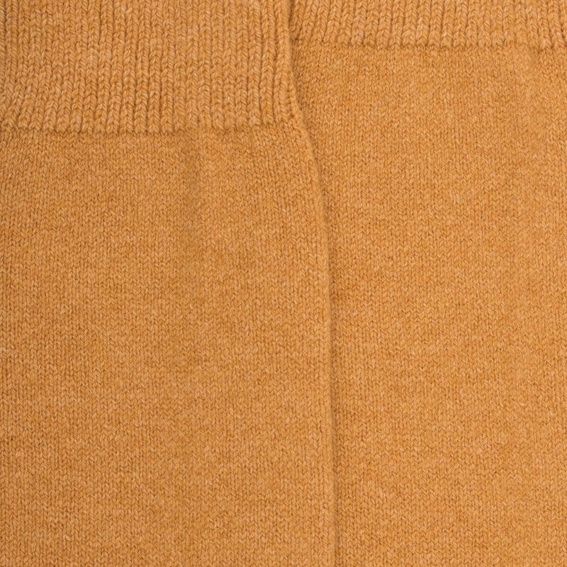 Chaussettes homme en laine et cachemire - Safran | Doré Doré