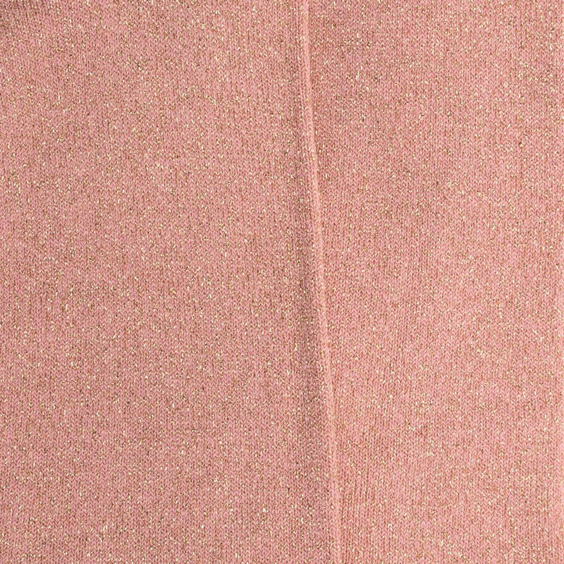 Collants pour enfants en coton effet brillant - Rose Praline | Doré Doré
