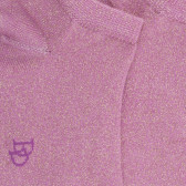 Socquettes enfant en coton et effet brillant lurex - Rose | Doré Doré