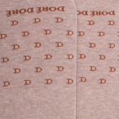 Chaussettes homme invisibles en fil d'Écosse à motifs "DD" - Beige Sable | Doré Doré
