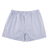 Caleçon homme en coton - Blanc & Bleu à rayures | Doré Doré