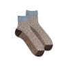 Chaussettes courtes pour femmes en viscose avec motifs arabes - Vanille