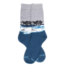 Chaussettes en coton pour hommes avec motif de phoque sur le quai - Bleu Croisette | Doré Doré