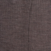 Chaussettes en laine unie côtelée pour femmes - Brun loutre | Doré Doré