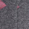Chaussettes femme en laine polaire - Gris oxford & Rose gambas | Doré Doré