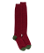Mi-bas homme en laine polaire - Rouge pommard & Vert Campagne