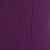 Chaussettes femme à côtes en fil d'Écosse - Quetsche | Doré Doré