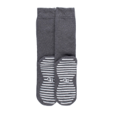 Chaussettes anti-dérapantes homme en coton - Gris oxford | Doré Doré