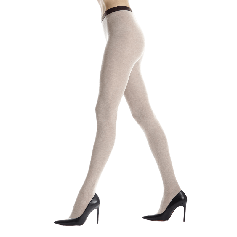 Collant femme en coton - Beige Sahara | Doré Doré